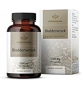 HERBAMAMA Bladderwrack 100 Capsules - 1200 mg - Natural Nutritional Supplement Promoting Thyroid ...