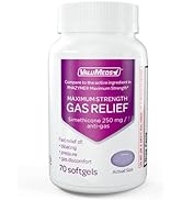 ValuMeds Max Strength Gas Relief for Adults (70 Softgels) 250mg Simethicone | Relieve Bloating, P...