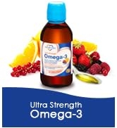 Ultra Strength Liquid Omega-3 + Vitamin D3 Providing 4,500 mg Omega-3 Marine Oil from Fish Oil an...